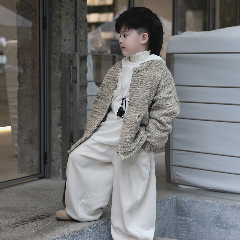 Jimmy妈童装【慵懒感】秋冬儿童简约针织外套连帽打底衫,童装/婴儿装/亲子装,毛衣/针织衫,淘宝优惠券,粉丝福利购,淘宝优惠卷