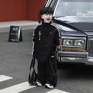 Jimmy妈童装【私藏穿搭】冬新款儿童设计师款加绒夹棉衬衫棉马甲