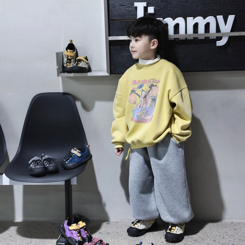 Jimmy妈童装【菲林假日】冬季新款儿童唐老鸭印花加绒圆领卫衣,童装/婴儿装/亲子装,卫衣/绒衫,淘宝优惠券,粉丝福利购,淘宝优惠卷