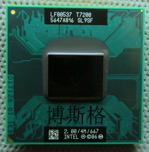 笔记本CPU 支持945 T7200 版 正式 原装 667 2.0G T7600 T7400