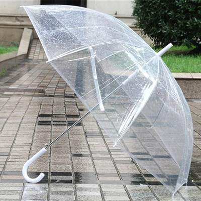 长柄白色透明雨伞情侣广告伞婚礼活动伞校园表演雨伞晴雨伞铝合金在类目 居家日用, 伞/雨具/防雨/防潮, 伞中 - 来自Buy2taobao.com提供专业的淘宝代购服务