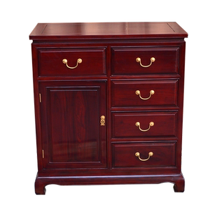 红木非洲酸枝木古典中式红木家具全实木五斗柜储物柜卧室收纳柜