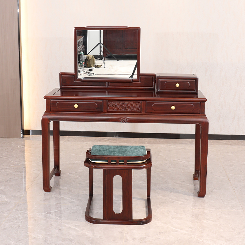 东阳红木梳妆台红酸枝木卧室