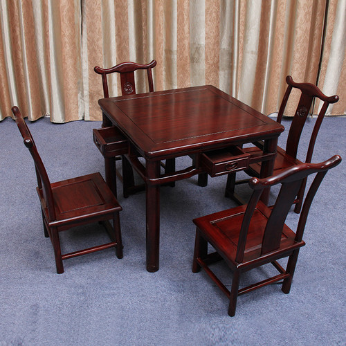 红木小方桌休闲桌棋牌桌中式