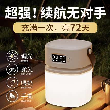 小夜灯卧室床头睡眠月子专用婴儿宝宝喂奶护眼2026充电款高级台灯