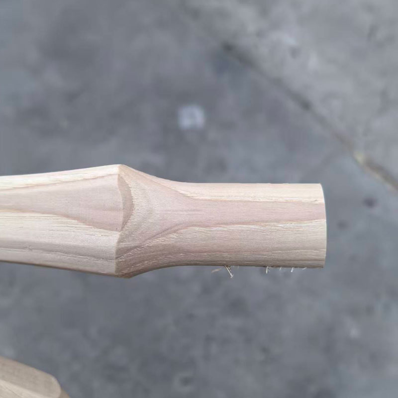 实木把玩斧柄手柄斧头原木色木质手把件工具握把山核桃25x22x200