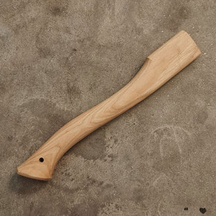 diy实木斧柄31cm长山核桃木硬木握把