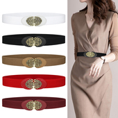 饰皮带配裙子毛衣羽绒服高级感配饰 松紧弹力装 大码 腰带女加长新款