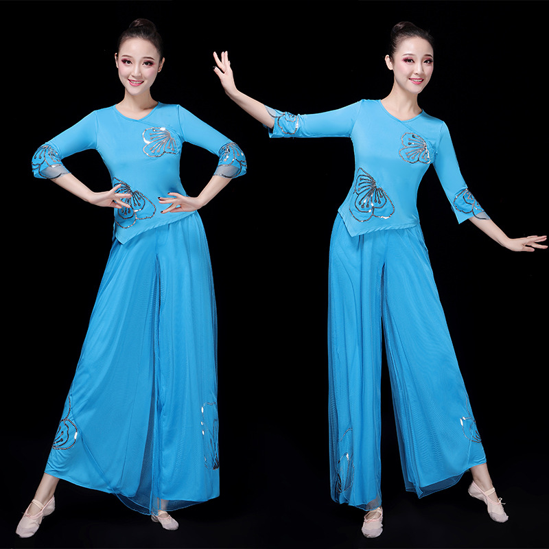 女演出服广场舞网红二件套