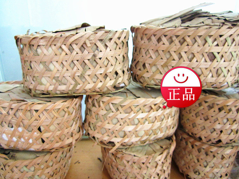 黑茶2007年孙义顺六安安茶竹篓