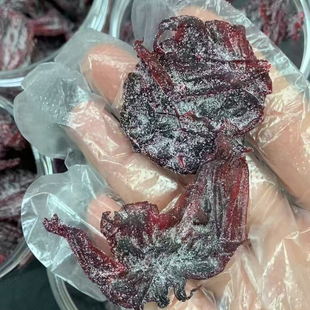 即食洛神花酸甜洛神花果脯酸甜无硫玫瑰茄干即食健康零食250g一瓶