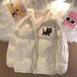冬季简约棉服新款设计感小众韩版学生棉衣外套ins潮棉袄情侣同款