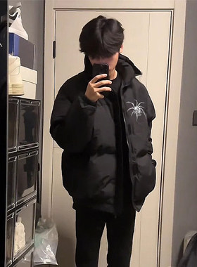 加绒加厚秋冬季潮男穿搭棉衣棉服