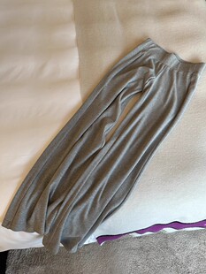 料子舒服惨！宽牛筋低腰弹力针织喇叭裤女夏季显瘦休闲长裤