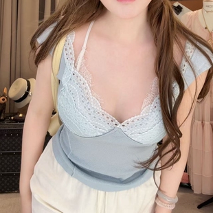 Dolly白桃小花/镂空定位花边针织衫女压褶蕾丝半裙套装