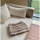 coco裙 彩色蝴蝶纱粗花呢小香风半身裙秋冬中腰显瘦裙裤