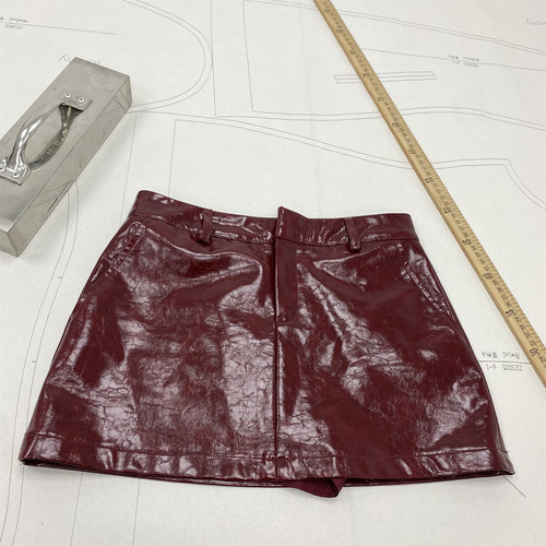 红色绝杀红色皮裙短裙女秋季裙子