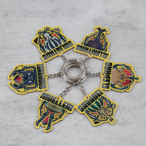 牧野虫社甲虫挂件锹甲钥匙书包手机小饰品汽车钥匙扣装饰亚克力