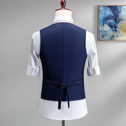 Пиджак классического кроя, мужской модный жилет для отдыха, облегающий крой, в корейском стиле