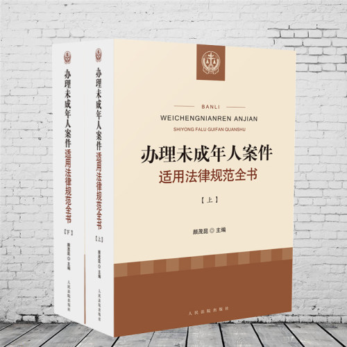 正版 办理未成年人案件适用法律规范全书 上下册 颜茂昆主编 部门规章 法律法规 司法解释等人民法院出版社