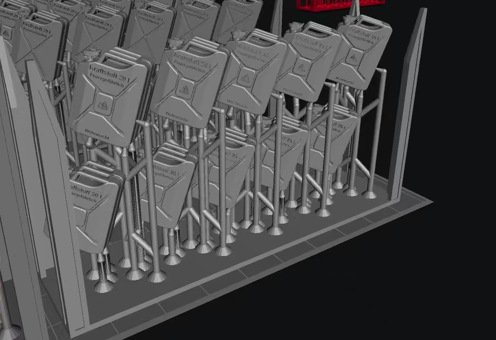 1/35 1938年款二战德国燃料箱模型3D打印