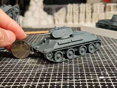 1/72二战苏联a-20坦克打印静态模型3d打印