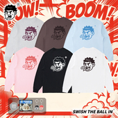 THE BALL IN炸裂奇奇运动长袖 SWISH t恤男宽松美式 篮球训练投篮服