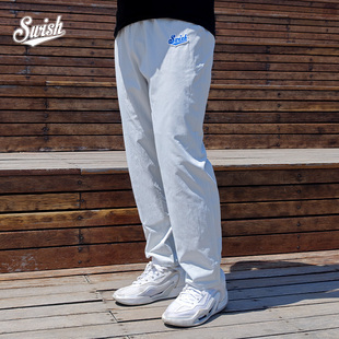 IN夏季 BALL 薄款 冰凉美式 SWISH 轻便速干系绳直筒运动长裤 THE