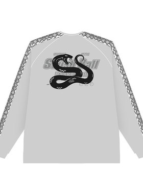 SWISH THE BALL IN丛林动物运动透气美式速干网眼蛇纹投篮服长袖