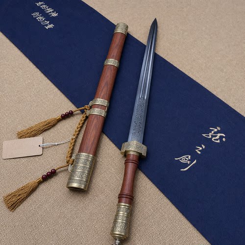 龙泉宝剑厂龙之剑秦王剑八面剑身短剑冷兵器收藏把玩未开刃