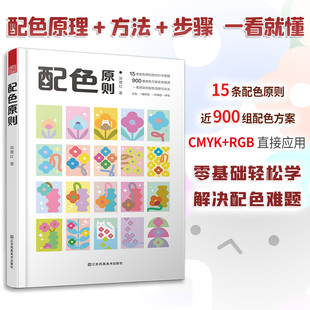 设计书籍色彩学书籍色彩搭配构成三四色RGBCMYK中国传统色书籍 配色手册配色设计原理平面设计室内设计服装 配色原则 梁景红