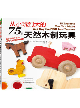 从小玩到大的75款天然木制玩具 亲手为孩子打造安心的原木玩具 手工制作DIY 儿童木制玩具制作大全书籍 益智玩具制作方法