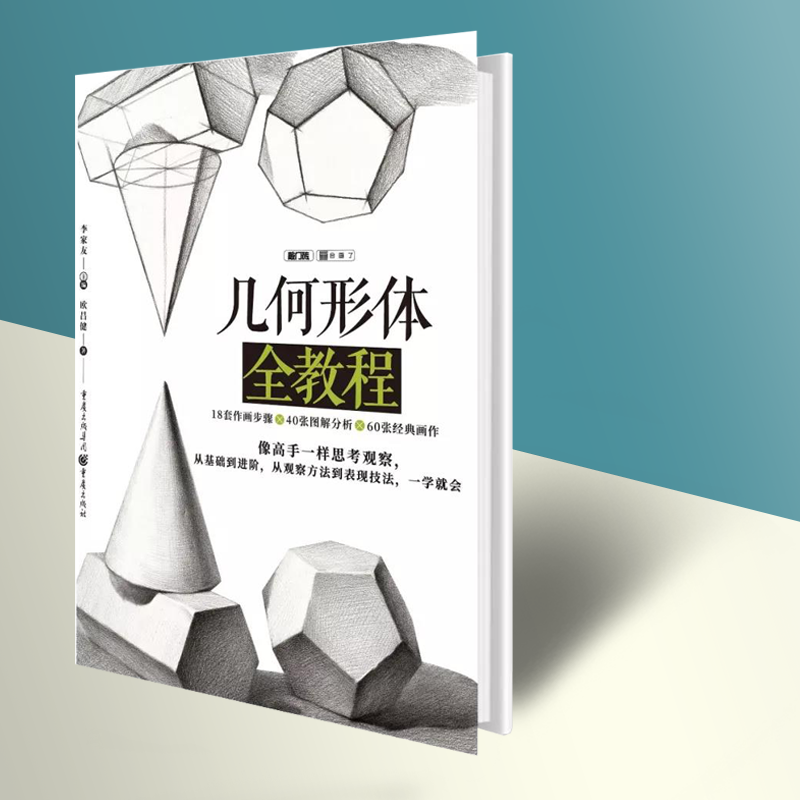 敲门砖几何形体全教程 欧昌健素描入门基础教程石膏体临摹结构解析单体组合绘画素描初学初高中美术班自学手绘 正版书籍