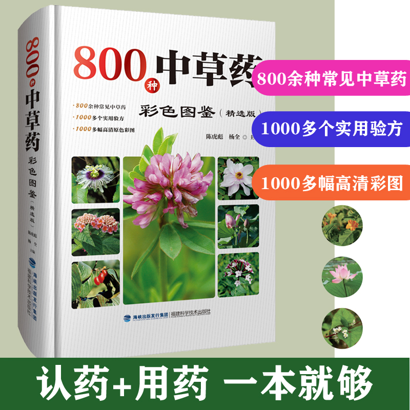 800种中草药彩色图鉴（精选版）800种中草药彩色图鉴(精选版)  正版图书籍