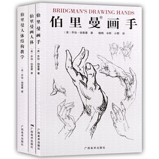 伯里曼画手 人体 伯里曼人体结构教学 伯里曼素描套装3册 人体素描速写绘画教材程书籍