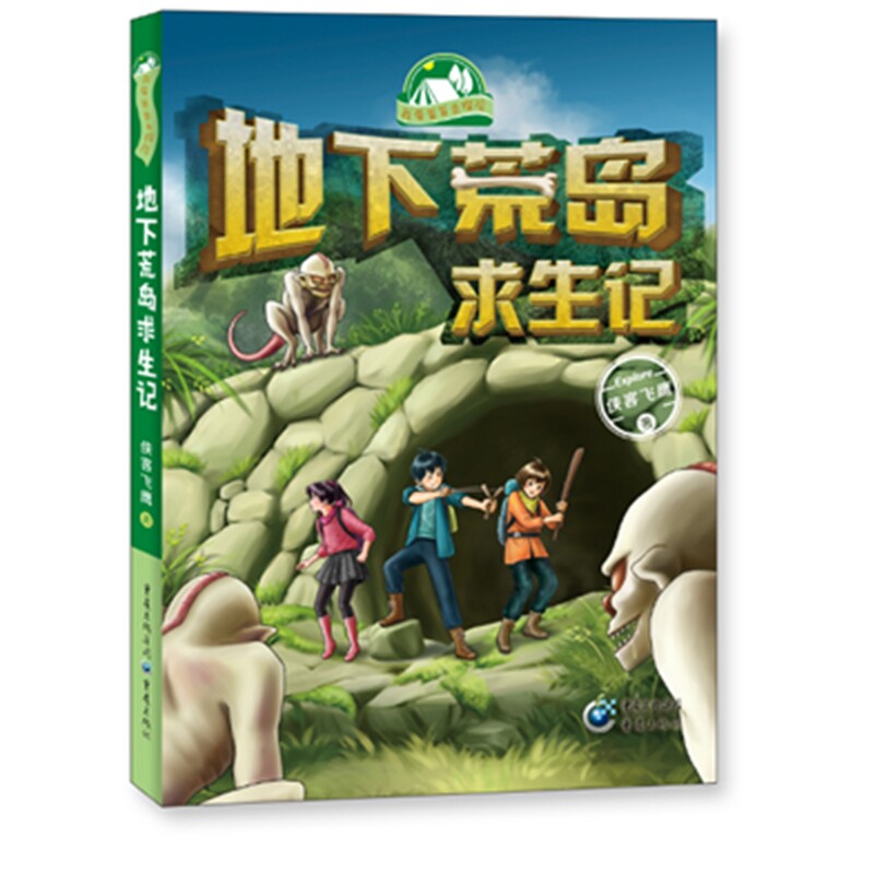 地下荒岛求生记 侠客飞鹰著 童书 少儿读物 儿童文学经典读物 儿童故事书 绘本图画书 可搭地心历险记南极大冒险