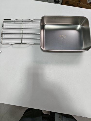 A101-韩式316不锈钢电解加厚托盘长方形蒸盘烤盘沥水沥水盘