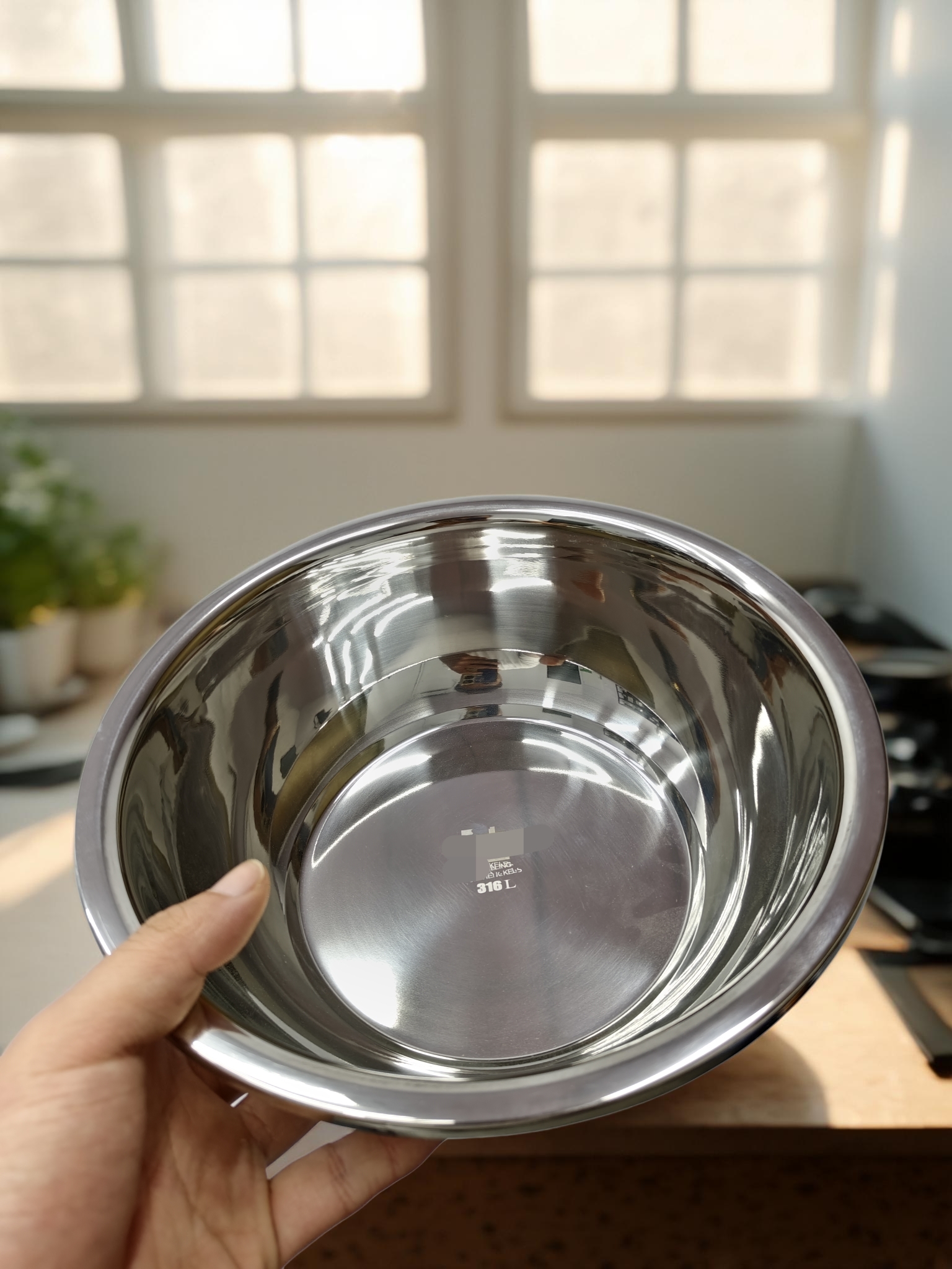 Q4迈宝赫 外贸316不锈钢24cm多功能盆和面盆