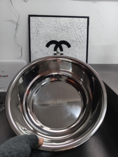 A123 10不锈钢和面盆高抛光32cm直径10cm深度 加厚食品级18