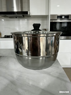 A178 不锈钢304汤锅蒸锅锅头28厘米带盖子