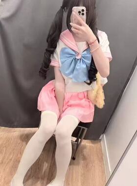 胖MM大码美少女战士bodyline复刻基础新款水手服短袖JK制服套装女