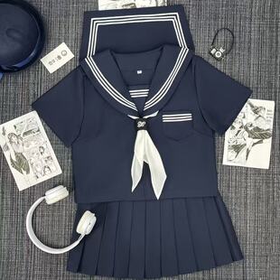 胖MM大码改良JK正统三本基础jk制服套装日系水手服中间多巴胺校服