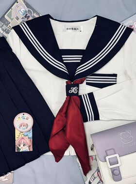 胖MM大码原创jk制服基础款白三本水手服短袖学院风日系校供校服女