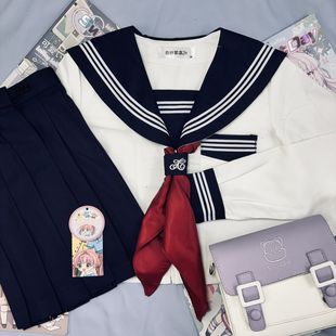 胖MM大码原创jk制服基础款白三本水手服短袖学院风日系校供校服女