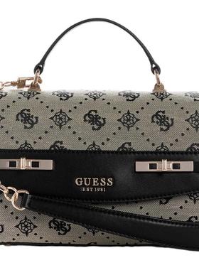 代购GUESS女士斜挎包顶部手柄翻盖设计多功能携带轻便日常