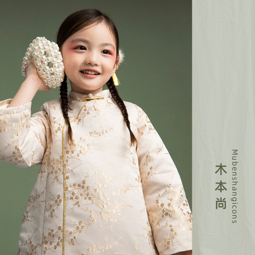 木本尚女童冬装国风拜年服