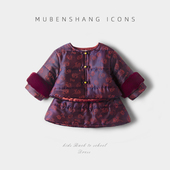 汉服过年衣服夹棉加厚两件套 唐装 木本尚女宝宝冬装 拜年服2026新款