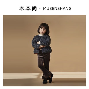 木本尚女童冬装棉服外套夹棉加厚中国风宝宝棉衣防寒保暖儿童衣服