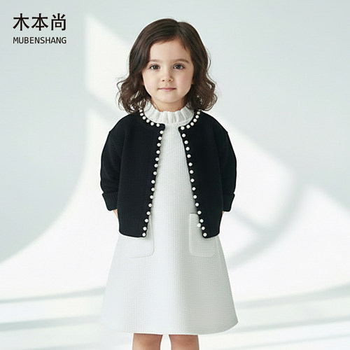 木本尚女童春秋连衣裙宝宝背心裙
