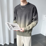 Y8971店主风渐变毛线衣扎染男士撞色宽松休闲大码毛线衫75控98，男装针织衫/毛衣，电商A135（原星座819）